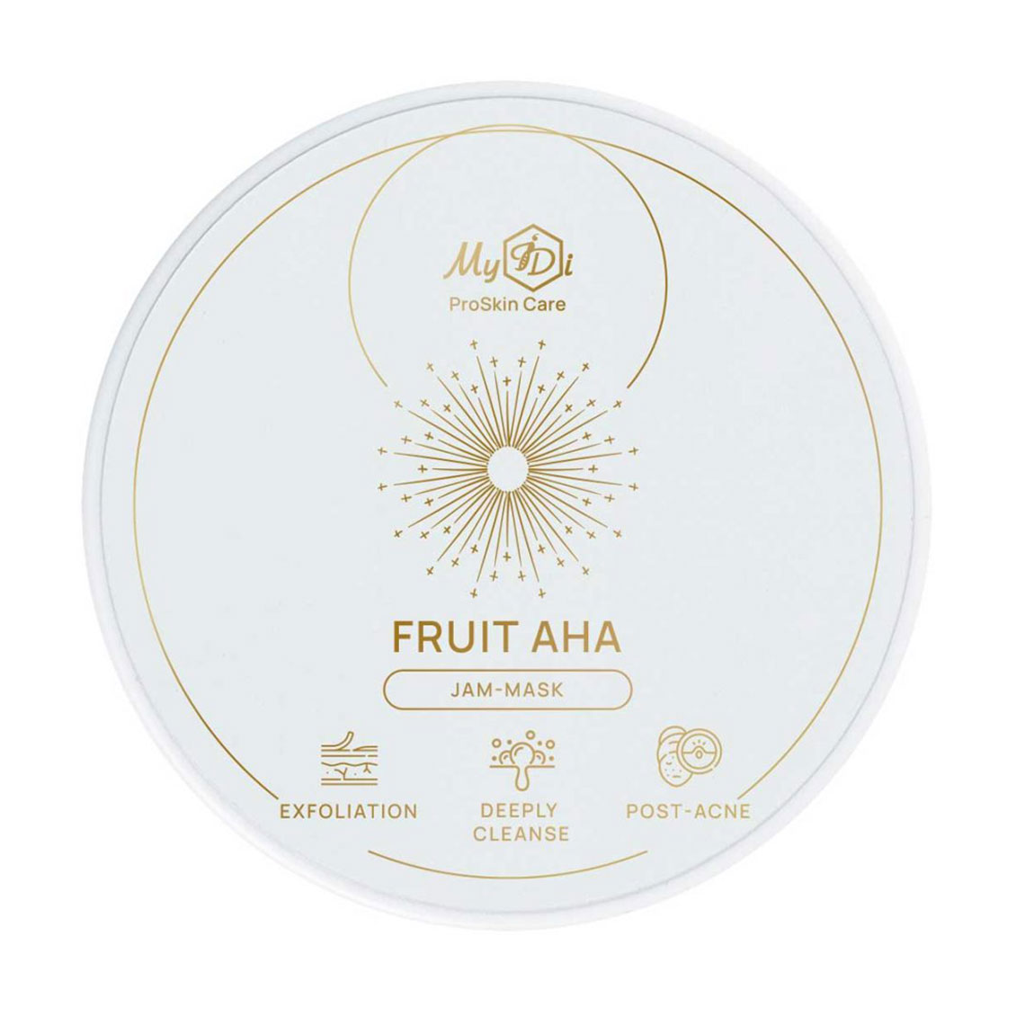 Очищувальна маска для обличчя MyIDi Fruit AHA Jam-Mask з кислотами AHA, 50 мл